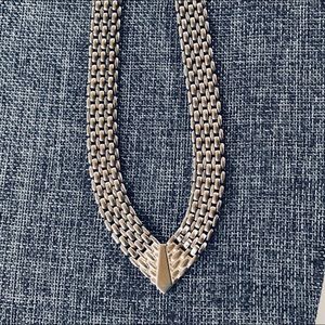 Vintage Silver Tone Choker Necklace